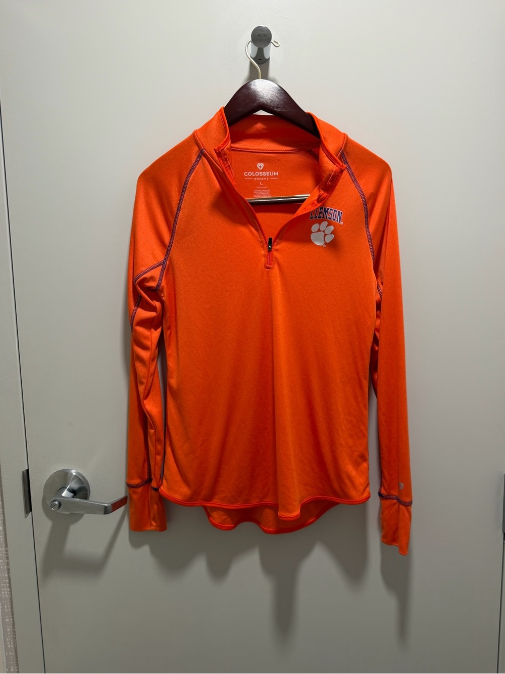 Colosseum Women's Bright Orange Quarter-Zip Pullover